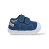 Victoria Basket Tiras Lona Sneakers Bambino Jeans Bianco – Tela con Velcro | Taglie 21-30