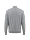 Gran Sasso Maglia Grigia con Zip a Manica Lunga da uomo
