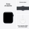 Apple Watch SE 3 GPS 44mm Alluminio Mezzanotte Sport Band