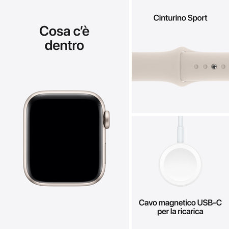 Apple Watch SE GPS + Cellular 40mm Alluminio Galassia Cinturino Sport M/L