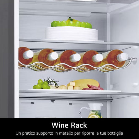 LG GBV7280DEV Frigorifero Combinato 387L Classe D No Frost Nero