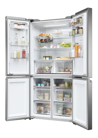 Haier HCR5919ENMP Frigorifero Side-by-Side Libera Installazione Platino