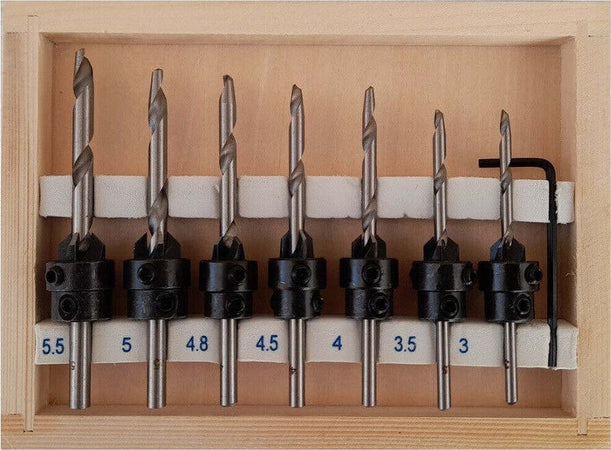 7 Punte Da Trapano Per Svasatore Svasatura Legno Svasare Fori Art.511071 Casa, arredamento e bricolage > Bricolage e fai da te > Elettroutensili > Punte per Trapano Trade Shop italia - Napoli, Commerciovirtuoso.it