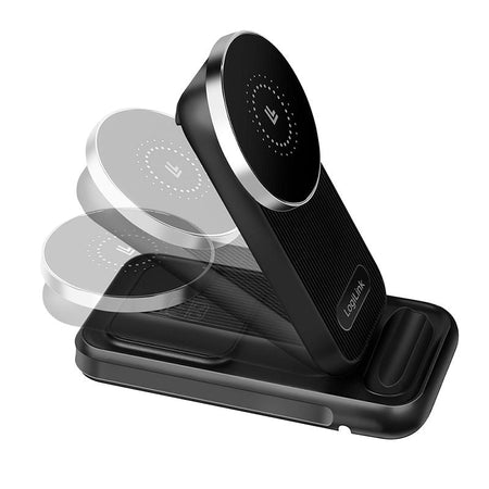 Stazione di Ricarica Wireless USB-C 4 in 1 compatibile con Apple MagSafe 20,5W Nero