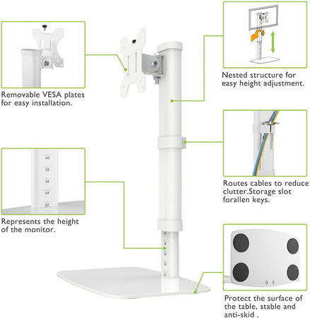 Supporto da Tavolo Stand per Monitor 17-27'' con Base