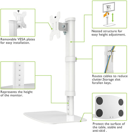 Supporto da Tavolo Stand per Monitor 17-27'' con Base