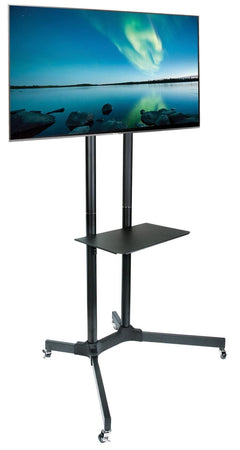 Carrello Supporto Pavimento Porta TV LCD/LED/Plasma 30''-65'' Mensola