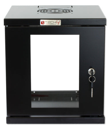 Armadio Rack 10'' a muro 6 unità Nero