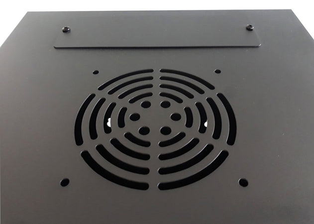 Armadio Rack 10'' a Muro 6 Unità Pannelli Asportabili Nero