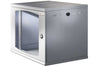 Armadio Rack 19'' a muro 10 unità sezione unica prof. 500mm Nero