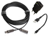 Cavo Ottico Attivo USB 3.2 SuperSpeed Active Optical Cable USB A M/F 20m Nero