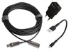 Cavo Ottico Attivo USB 3.2 SuperSpeed Active Optical Cable USB A M/F 30m Nero