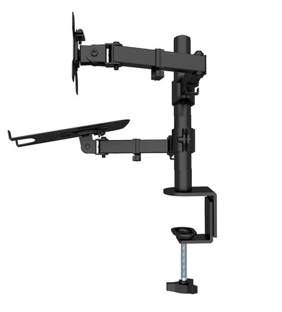 Supporto da Scrivania Braccio per Monitor 13-32'' e Mensola per Laptop