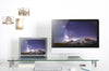 Stand Supporto da Scrivania in Vetro Trasparente per Monitor e Laptop