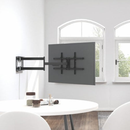 Staffa a Muro Braccio Estensibile fino a 1015 mm per LCD 43-80'' Nero
