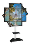 Supporto a Pavimento con Mensola Trolley TV LCD/LED/Plasma 37-70'' Bianco