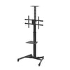 Supporto da Pavimento con Mensola TV/LED/LCD 37''-70'' Nero