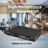 Smart Switch Web a Lungo Raggio 12 porte Gigabit PoE+ VLAN con 2 porte Gigabit RJ45 e 2 porte SFP, GS-5210PL