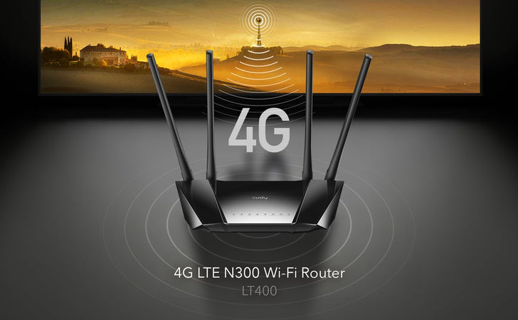 Router WiFi 4G LTE con Sim 300Mbps Porta LAN/WAN, LT400