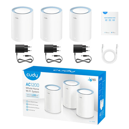 Sistema Wi-Fi Mesh AC1200 Dual Band per Tutta la Casa, M1200 3pz