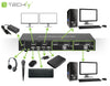 Switch KVM 2 porte DisplayPort1.2 per doppio Monitor