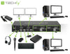 Switch KVM 2 porte DisplayPort1.2 per doppio Monitor