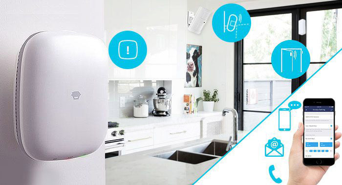 Kit Sistema di allarme WiFi SIM 4G Smart Home Alexa LTE-400
