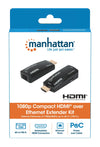 Extender HDMI Over Ethernet 1080p Compatto Nero