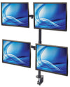 Supporto da Scrivania per 4 Monitor 13-32'' con Morsetto