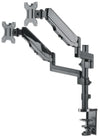 Supporto da Scrivania Doppio Monitor 17-32'' con molla a gas Nero