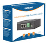 Iniettore Industriale per Guida DIN Gigabit High-Power PoE+ 30W