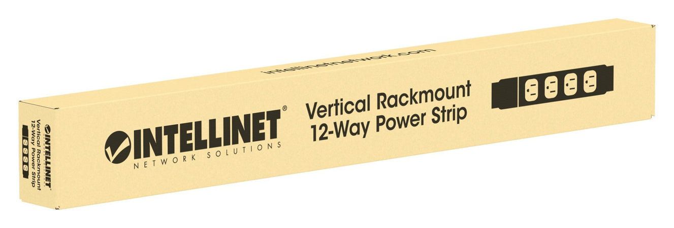 Multipresa Verticale per Rack 12 Posti Spina Schuko Angolata