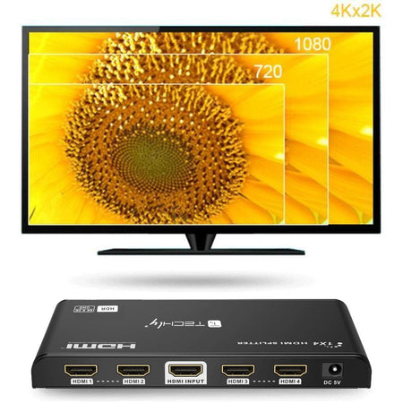 Splitter HDMI 4K 60Hz HDR 3D 4 vie