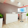 Supporto a Pavimento Colonna a Base Circolare per TV LCD/LED 13-27''