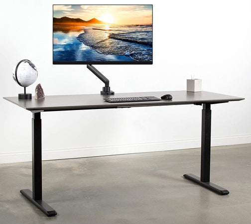 Supporto da Scrivania per Monitor LED 17-32'' con Molla a Gas Nero