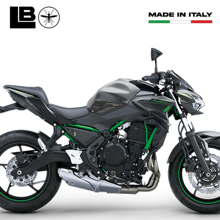 Adesivi 3D Protezioni Laterali serbatoio compatibili con Kawasaki Z650 2023-2025
