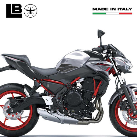 Adesivi 3D Protezioni Laterali serbatoio compatibili con Kawasaki Z650 2023-2025