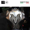 Adesivi 3D Protezione Paraserbatoio compatibili con Kawasaki Z650 2023-2025