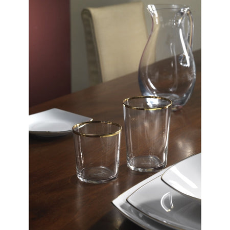 Set 6 pz Bicchieri Aura Filo Oro By Weissestal