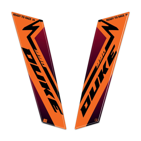 Adesivi 3D Parasteli Parafango moto compatibili con KTM 990 Duke 2024-2025