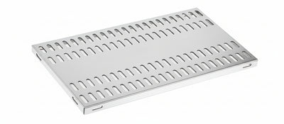 Piano aggiuntivo FORATO per scaffalatura in acciaio inox a ganci cm. 100x30