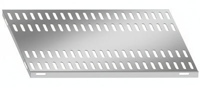 Piano aggiuntivo FORATO per scaffalatura in acciaio inox a ganci cm. 110x40