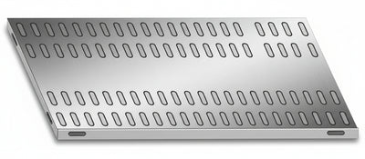 Piano aggiuntivo FORATO per scaffalatura in acciaio inox a ganci cm. 110x60