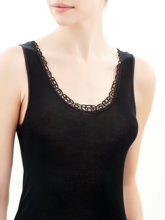 Ragno Canotta Intima da Donna Spalla Larga in Filo di Scozia 701122 S23