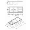 Smeg Lavello Reversibile Due Vasche E Gocciolatoio Avena Lz116av2