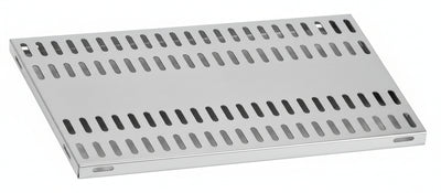 Piano aggiuntivo FORATO per scaffalatura in acciaio inox a ganci cm. 120x30