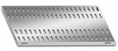 Piano aggiuntivo FORATO per scaffalatura in acciaio inox a ganci cm. 120x40