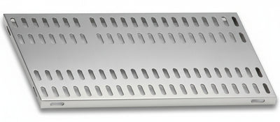 Piano aggiuntivo FORATO per scaffalatura in acciaio inox a ganci cm. 120x60