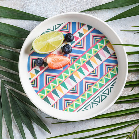 Piatto in Bambù Tommy Lise Ethnic Festive