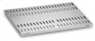 Piano aggiuntivo FORATO per scaffalatura in acciaio inox a ganci cm. 130x30